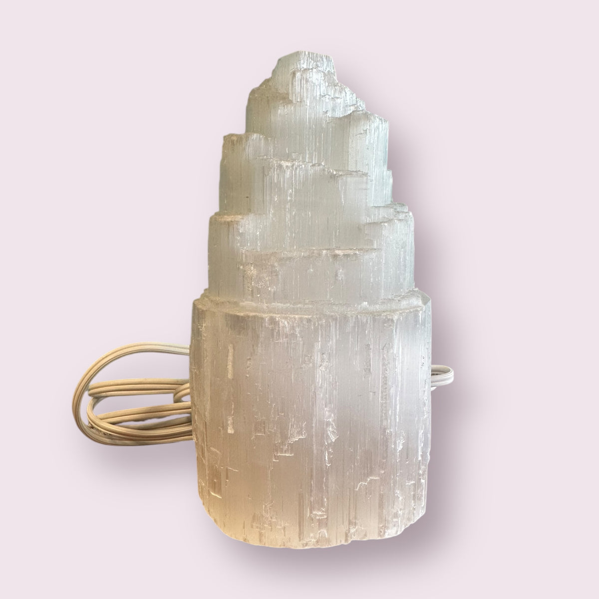 Selenite Lamp 15cm