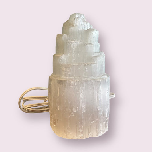 Selenite Lamp 15cm