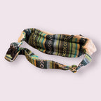Handmade Hemp Hand Embroidery Unisex Fanny Packs