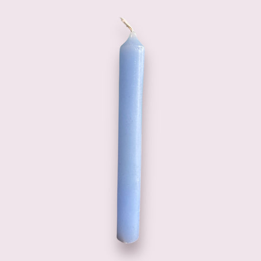 Light Blue Colored Spell Candles, Chime Candle 4 Inches