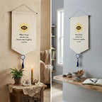 Small Cotton Banner - Lao Tzu Proverb w/ Tassel (Each): Lao Tzu
