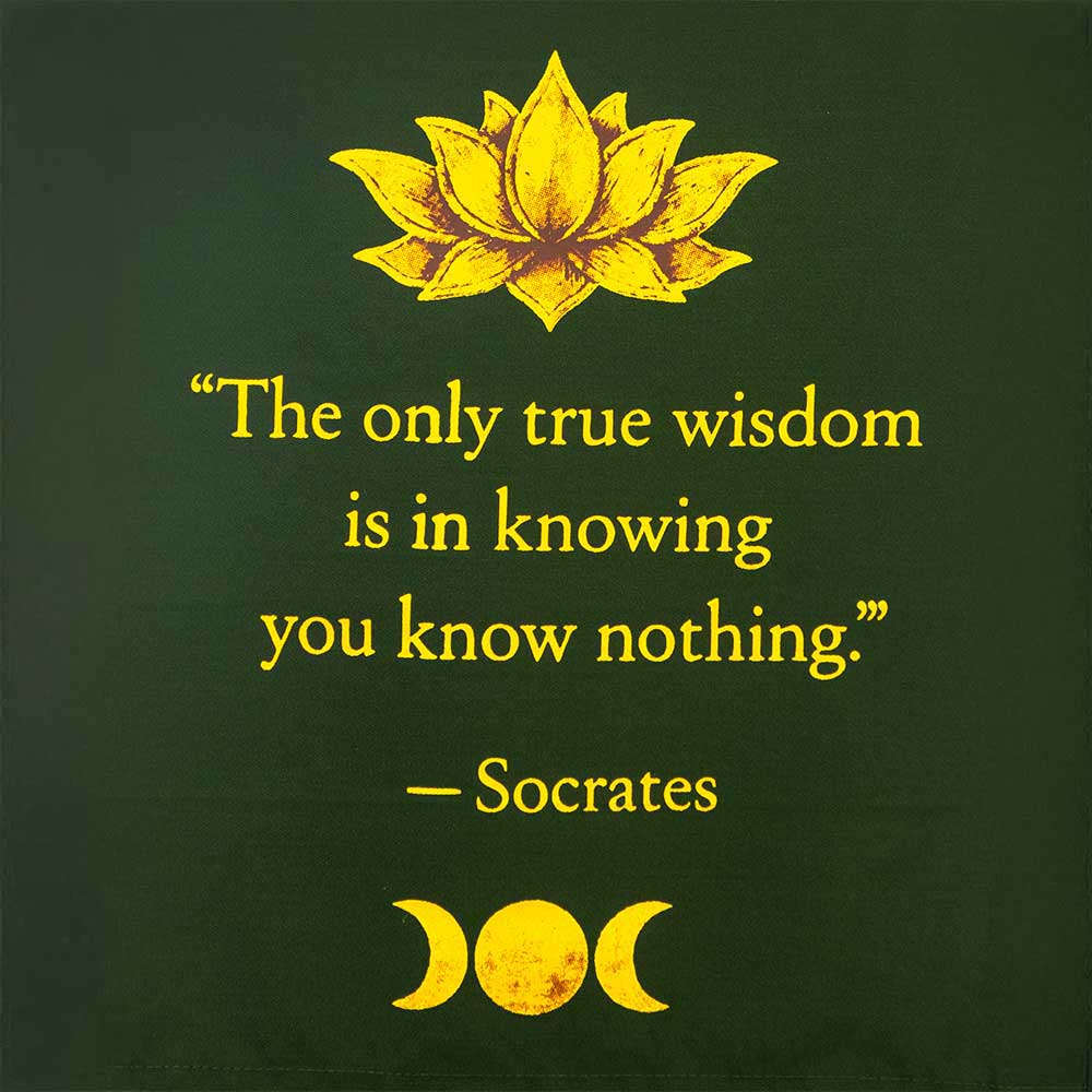 Small Cotton Banner - Socrates Quote (Each): Socrates