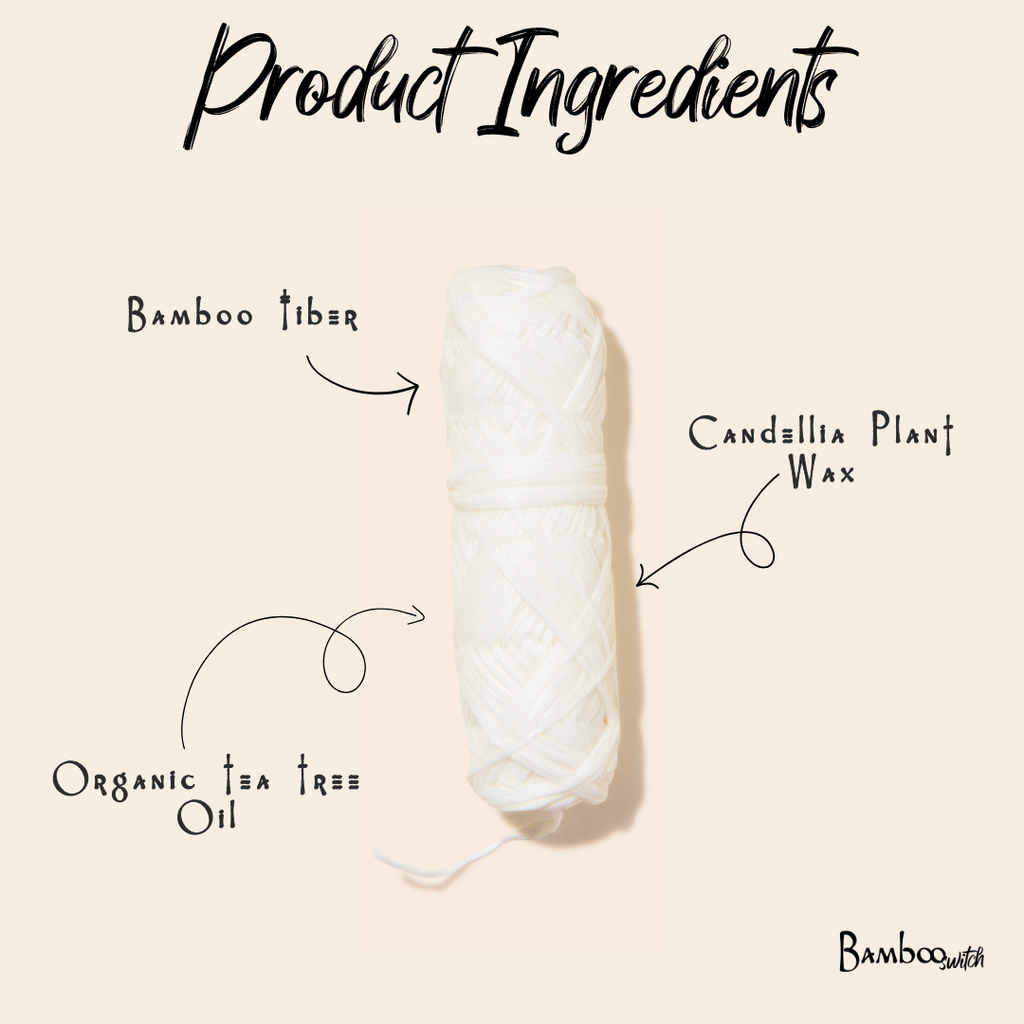 Vegan Bamboo Floss | Dental Bestseller: Natural White