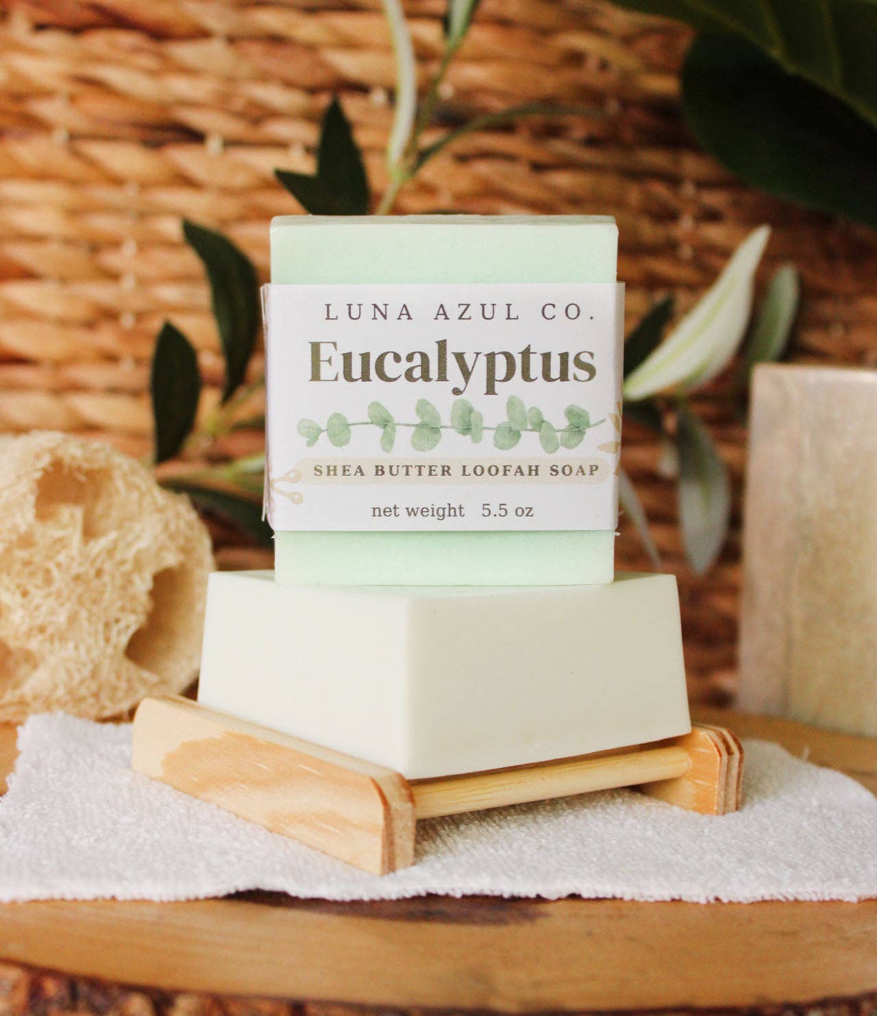 Eucalyptus Loofah Soap with Shea Butter - 5.5oz