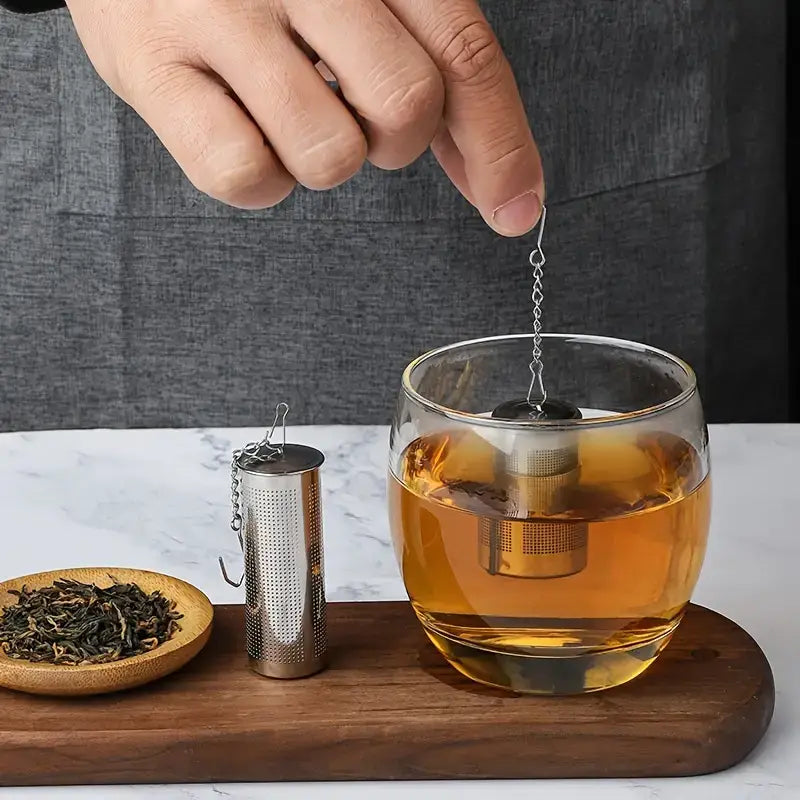 Stainless Steel Tea Infuser with Fine Mesh for Loose Leaf Tea: Large Size