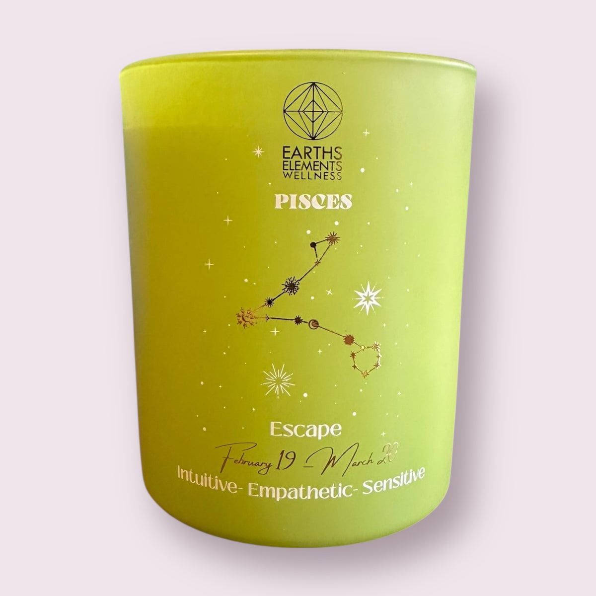 Pisces Zodiac Candle
