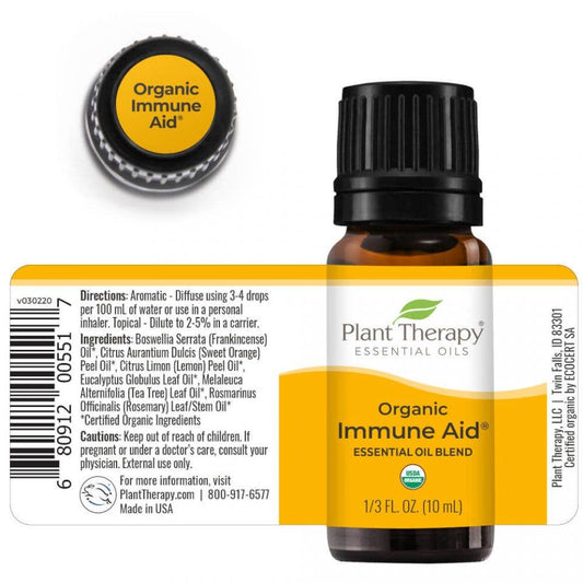 Organic Immune Aid Essential Oil Blend 10 mL