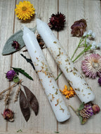 Sacred Space Herbal Intention 6 inch taper candle set