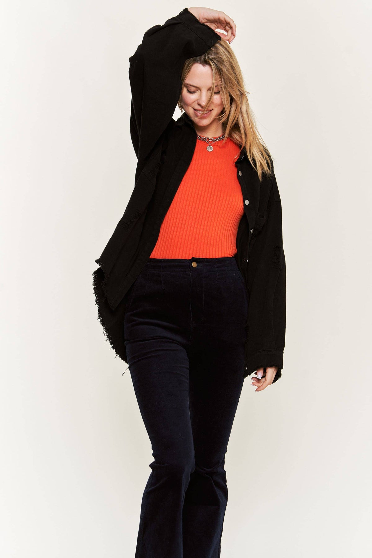 Black Button Down Jacket