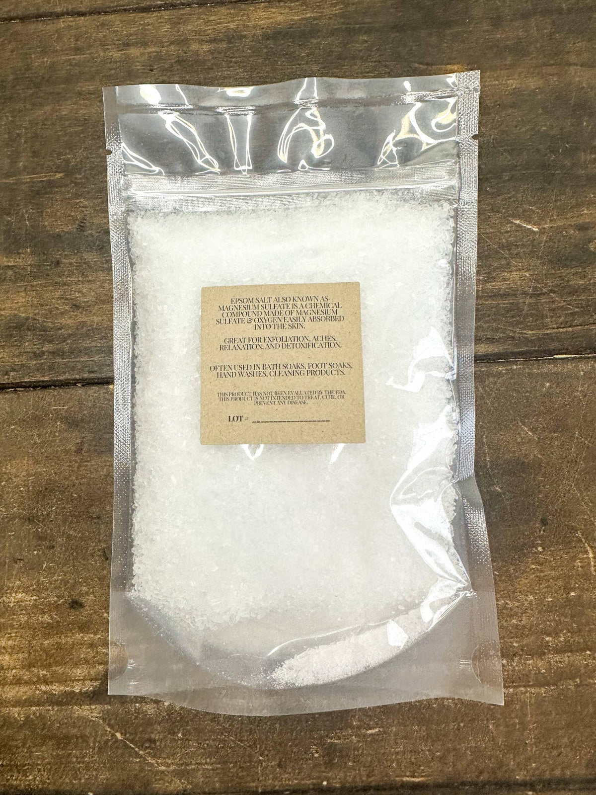 Epsom Salt: Epsom salt 8oz