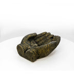 Volcanic Stone Incense Holder Buddha Offering Hands Lotus: Buddha
