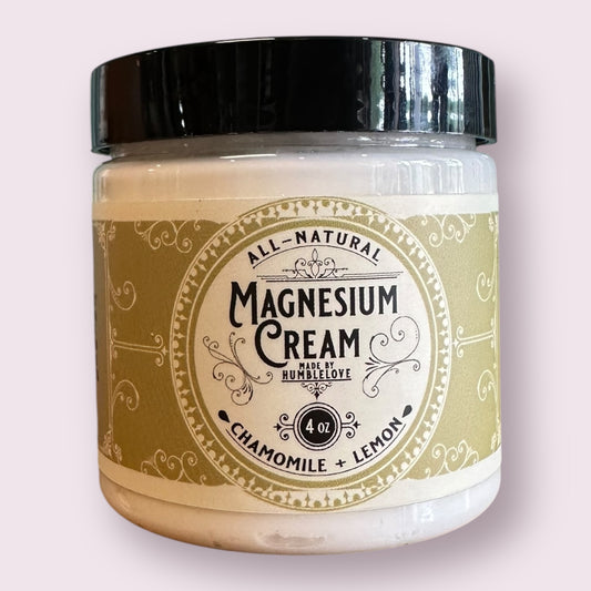 Magnesium Cream - Chamomile + Lemon 4 oz