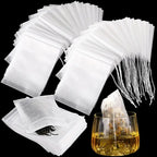 Disposable Fabric Drawstring Tea Bags - 2"x2.76": 100 Bags