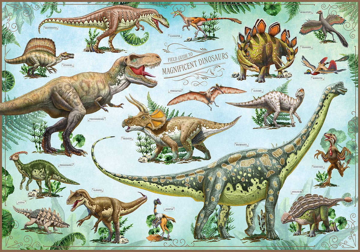 Field Guide to Magnificent Dinosaurs [Jigsaw Puzzle]