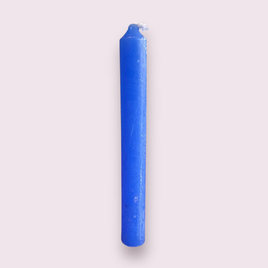 Blue Colored Spell Candles, Chime Candle 4 Inches