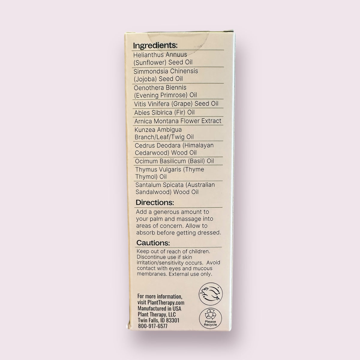 Nerve Body Oil with Arnica
