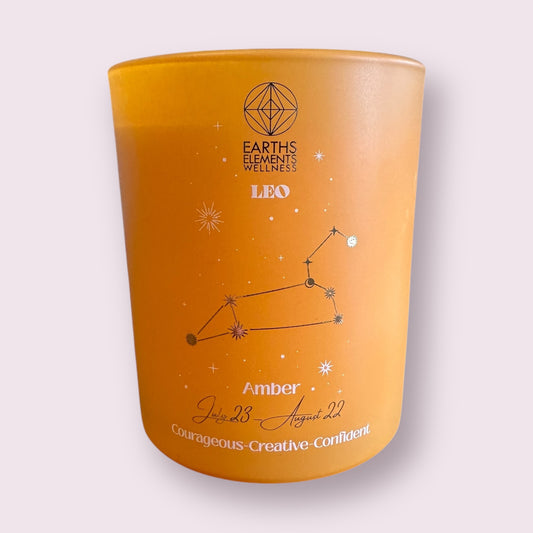 Leo Zodiac Candle