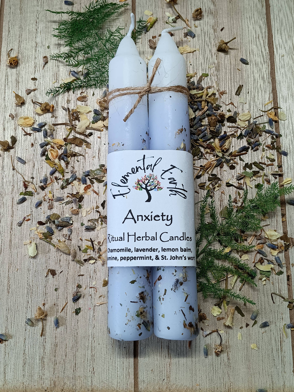 Anxiety Herbal 6 inch Candles