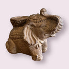 Lucky Elephant Volcanic Stone Incense Holder - Sand