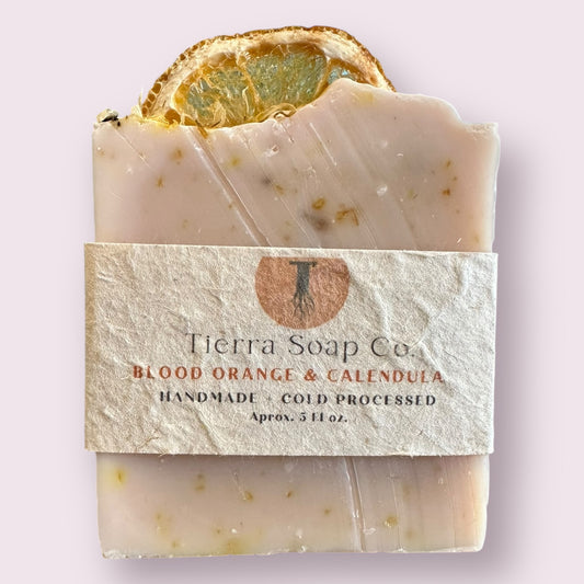 Blood Orange & Calendula Handmade Soap