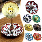 Random Color Enamel Lotus Incense Holder – Mini & Decorative