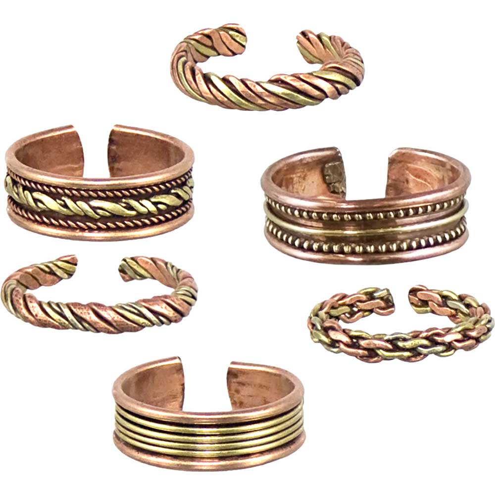 Copper Ring Adjustable Assorted Designs