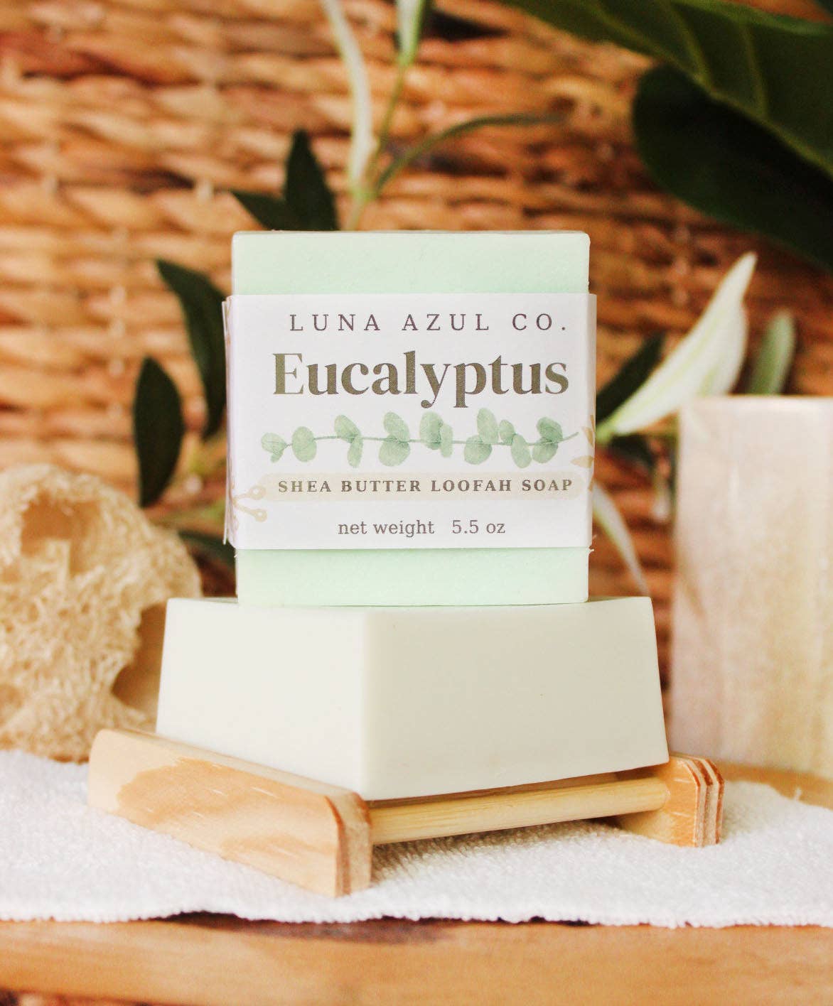 Eucalyptus Loofah Soap with Shea Butter - 5.5oz