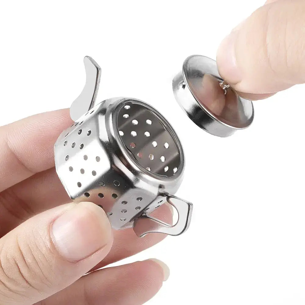 Stainless Steel Teapot Tea Infuser - 2.4", with Drip Tray