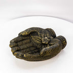 Volcanic Stone Incense Holder Buddha Offering Hands Lotus: Buddha