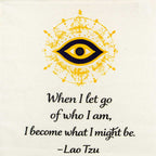 Small Cotton Banner - Lao Tzu Proverb w/ Tassel (Each): Lao Tzu