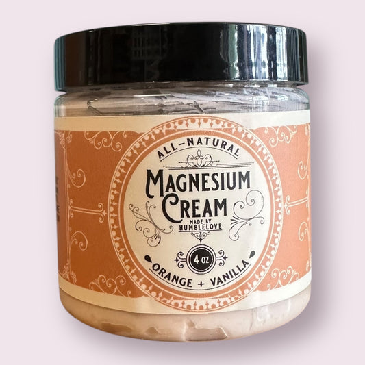 Magnesium Cream - Orange + Vanilla 4 oz