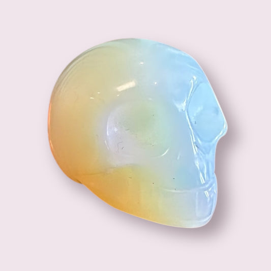 Opalite Carved Skull 1 in.