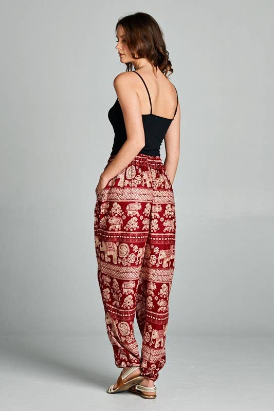 Red Harem pants