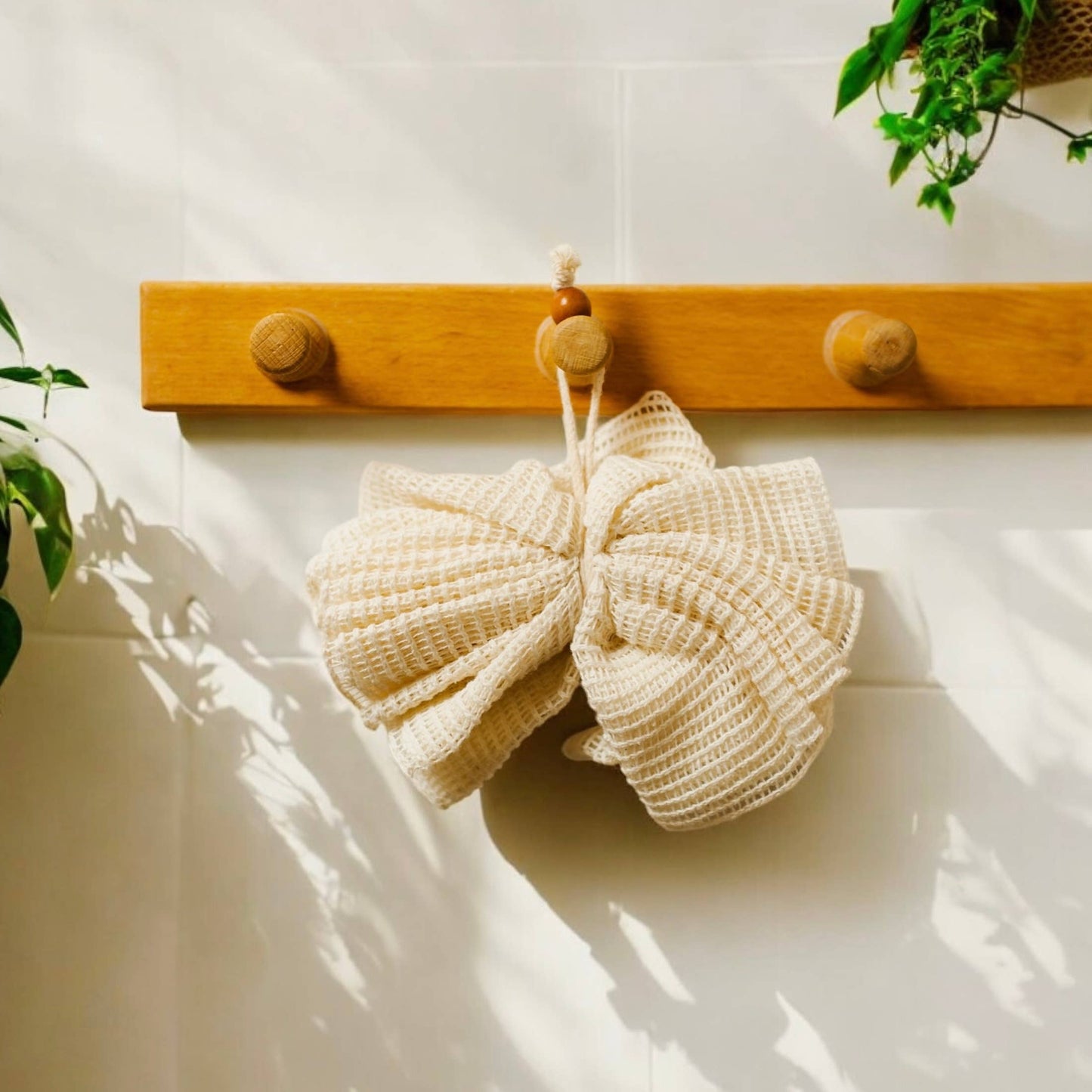 Shower Pouf | Ramie Exfoliating Sponge | Earth Day Best
