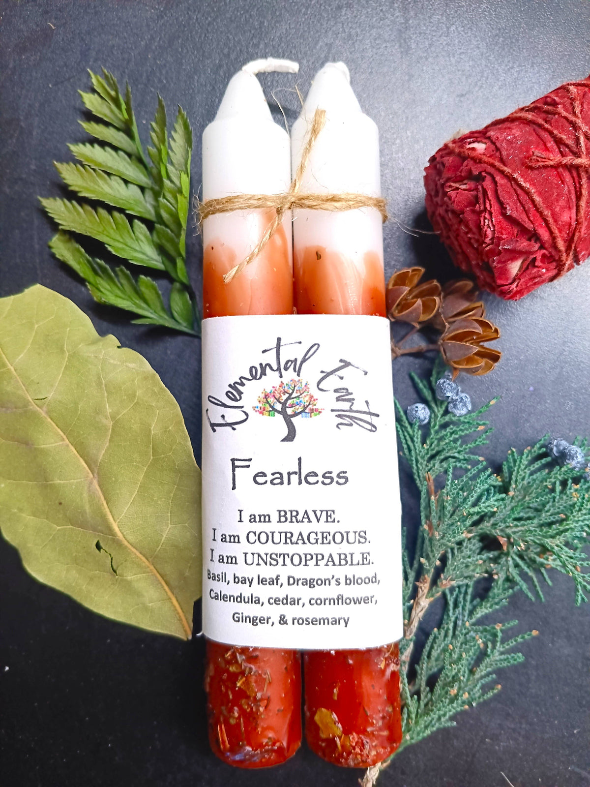 Fearless Herbal 6 inch Candles