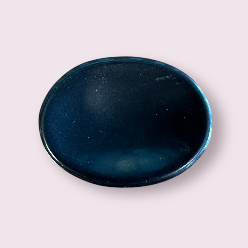 Black Agate Worry Stones