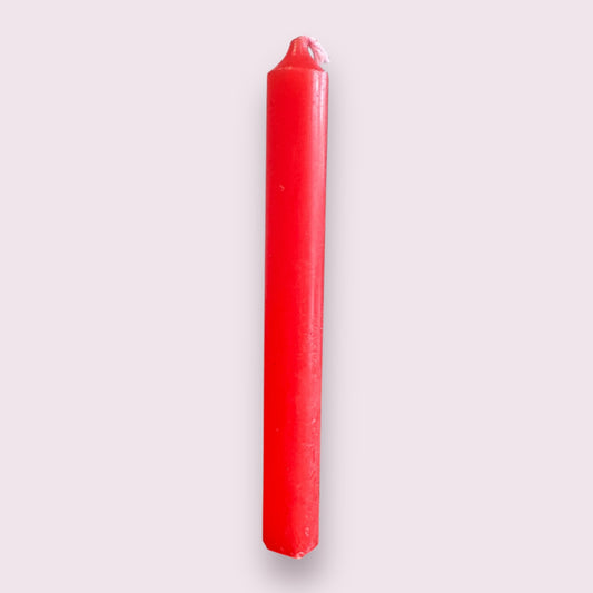 Red Colored Spell Candles, Chime Candle 4 Inches