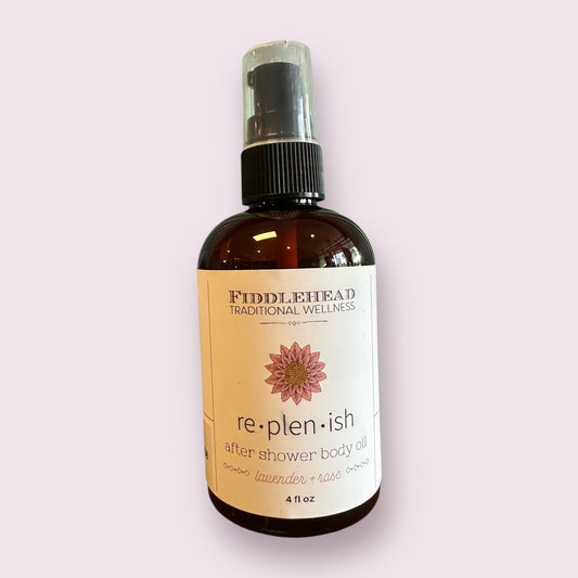 Replenish - Lavender & Rose: 4 oz pump top bottle