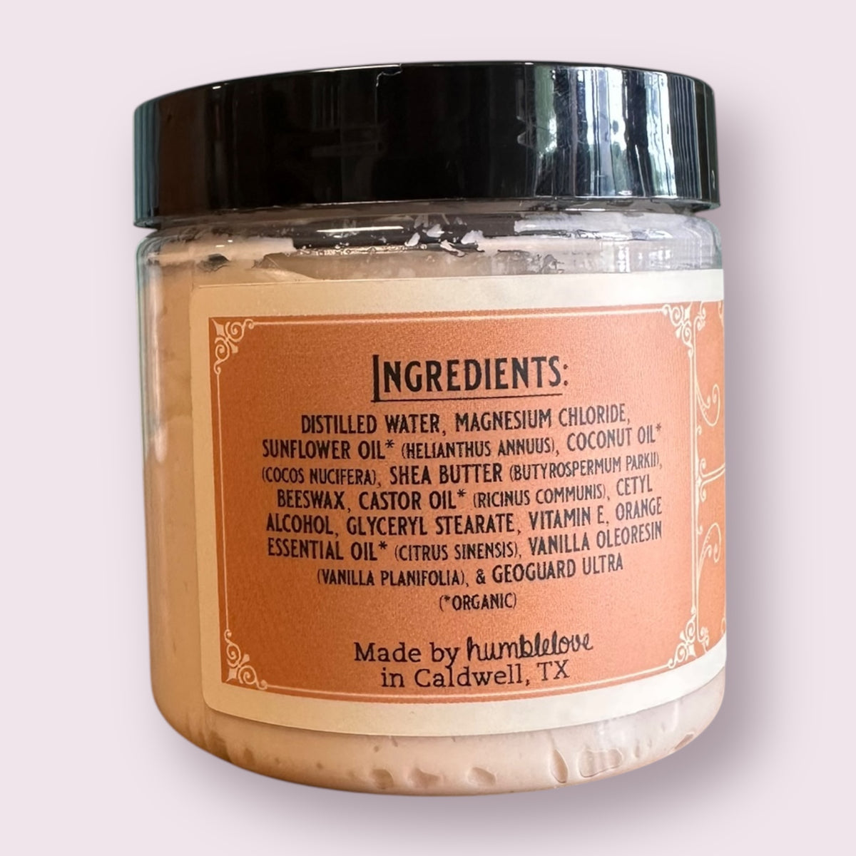 Magnesium Cream - Orange + Vanilla 4 oz