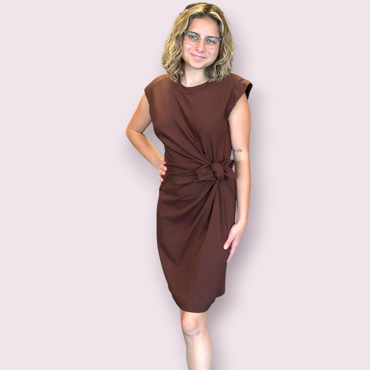 Mila Dress Brown: Brown