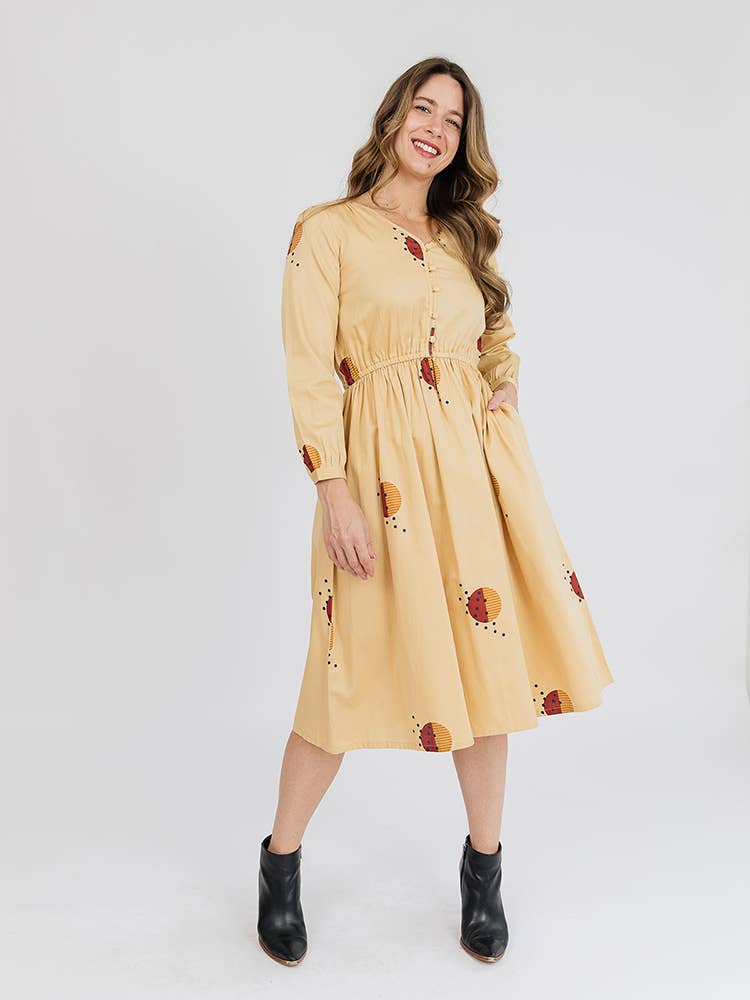 Mia Dress Honeycomb