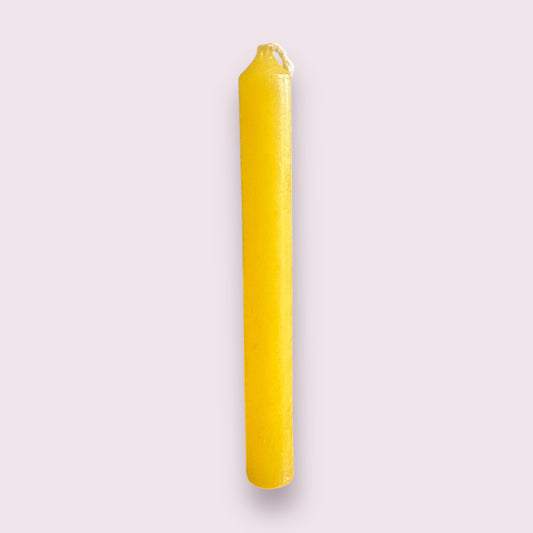 Yellow Colored Spell Candles, Chime Candle 4 Inches