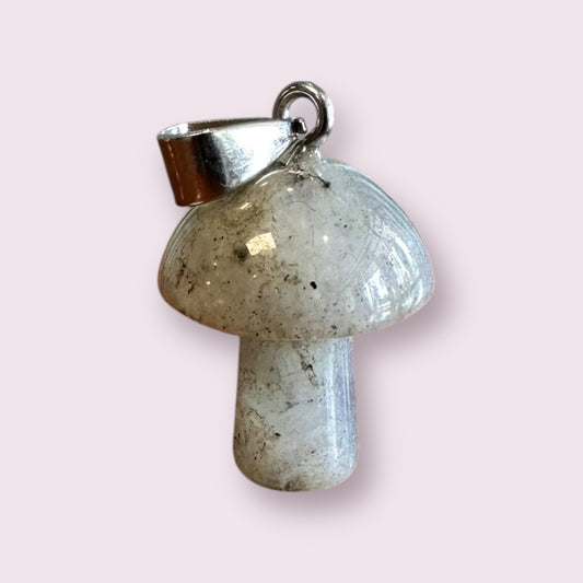Labradorite Mini Mushroom Pendant