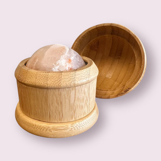 Bamboo Himalayan Salt Massage Ball | Summer Bestseller