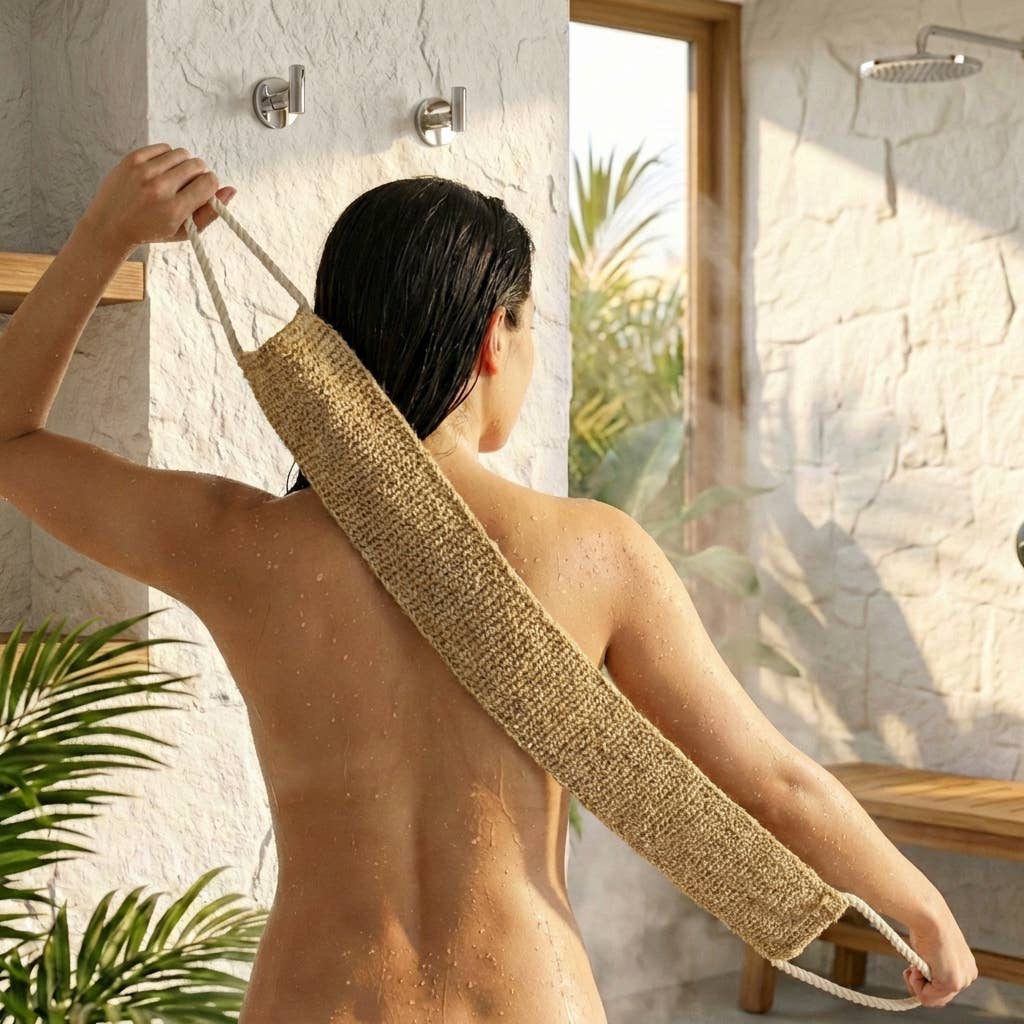 Sisal Linen Back Exfoliating Strap | Earth Day Bestseller