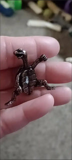 Kung Fu Turtle Incense Holder Bronze/Copper Unique Piece: Bronze