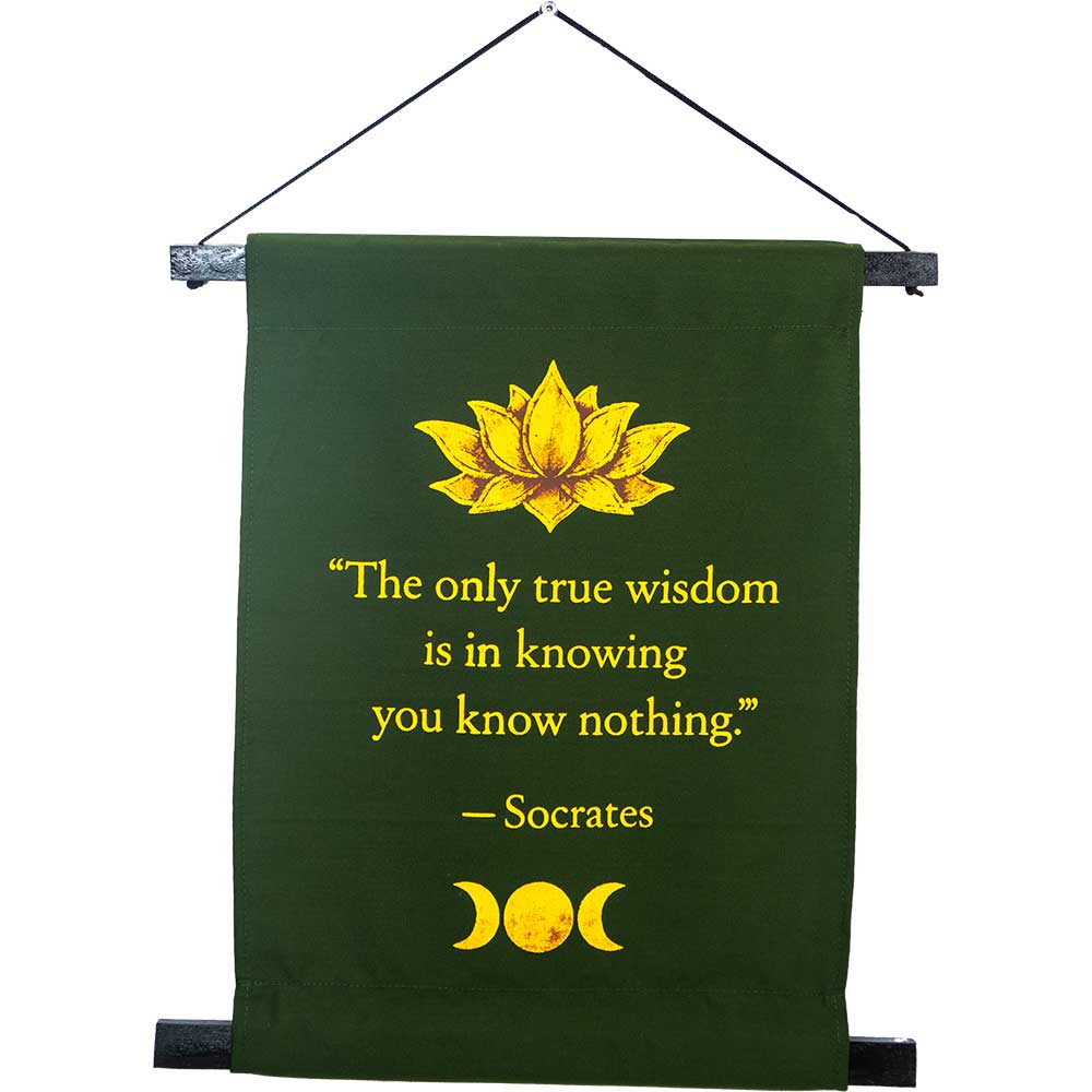 Small Cotton Banner - Socrates Quote (Each): Socrates