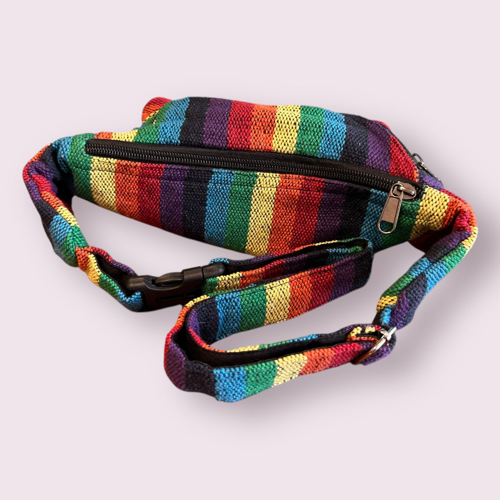 Handwoven Colorful/Pride Unisex Hemp/Cotton  Fanny Packs