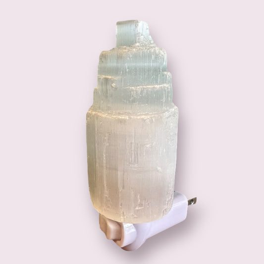 Electric Selenite Night Light - Rough