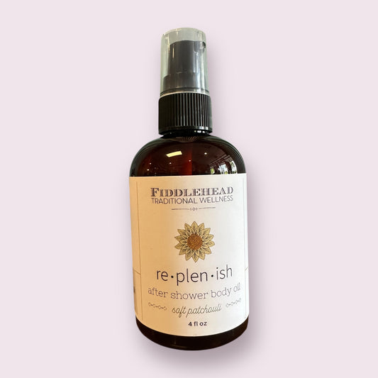 Replenish - Soft Patchouli: 4 oz pump top bottle